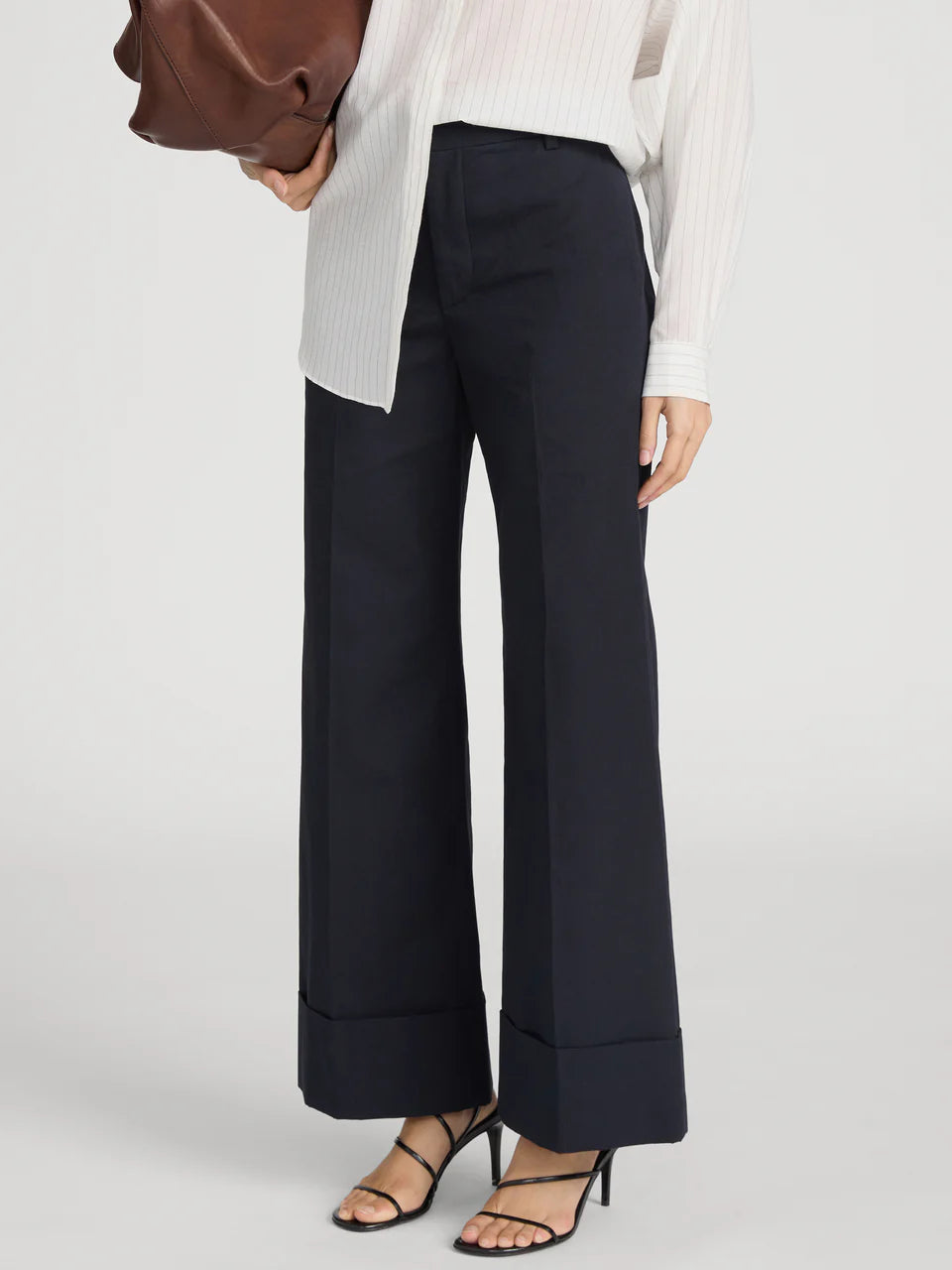 The Slim Palazzo Trouser - Cuffed