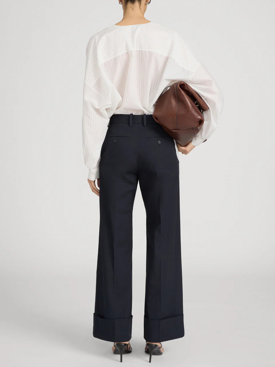 The Slim Palazzo Trouser - Cuffed
