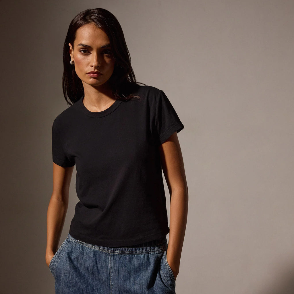 Shrunken Crew Neck S/S Tee