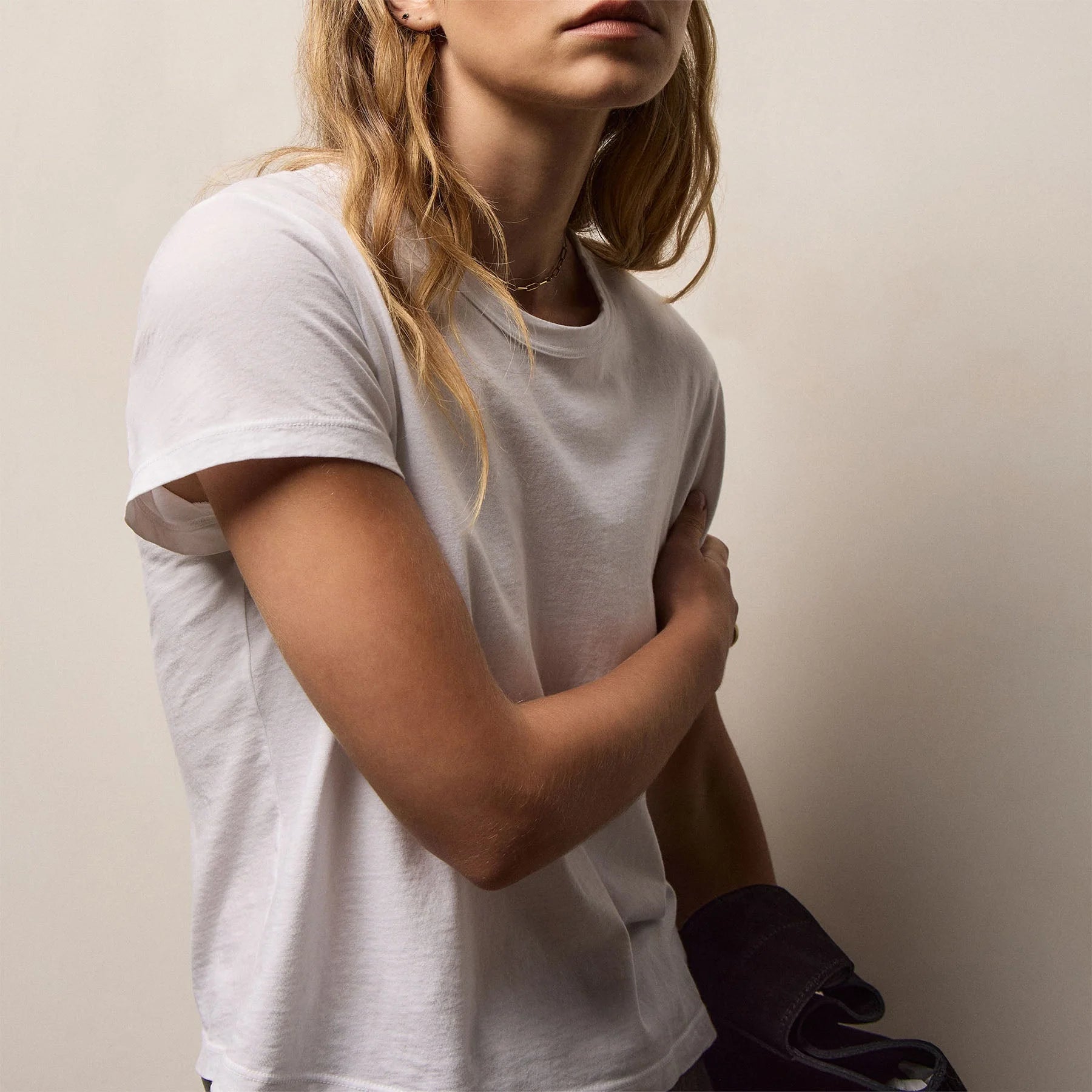 Shrunken Crew Neck S/S Tee