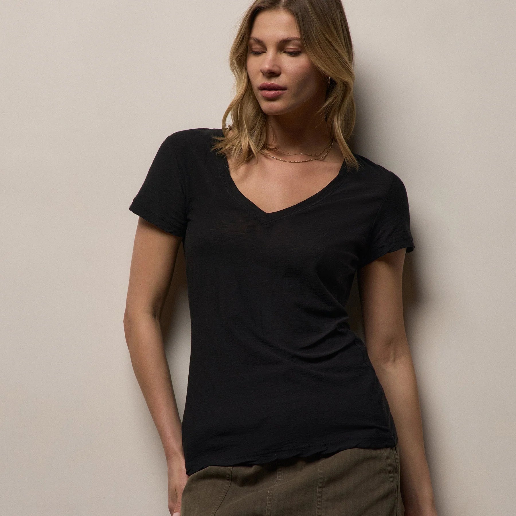 Casual Tee W/Reverse Binding