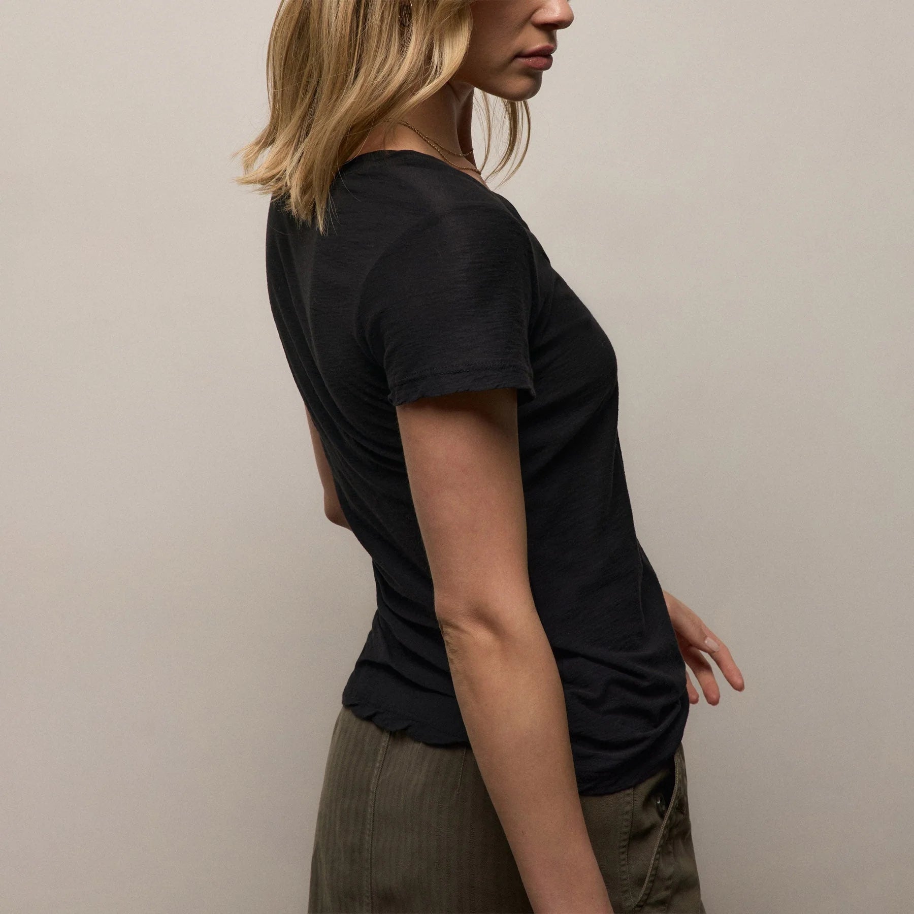 Casual Tee W/Reverse Binding