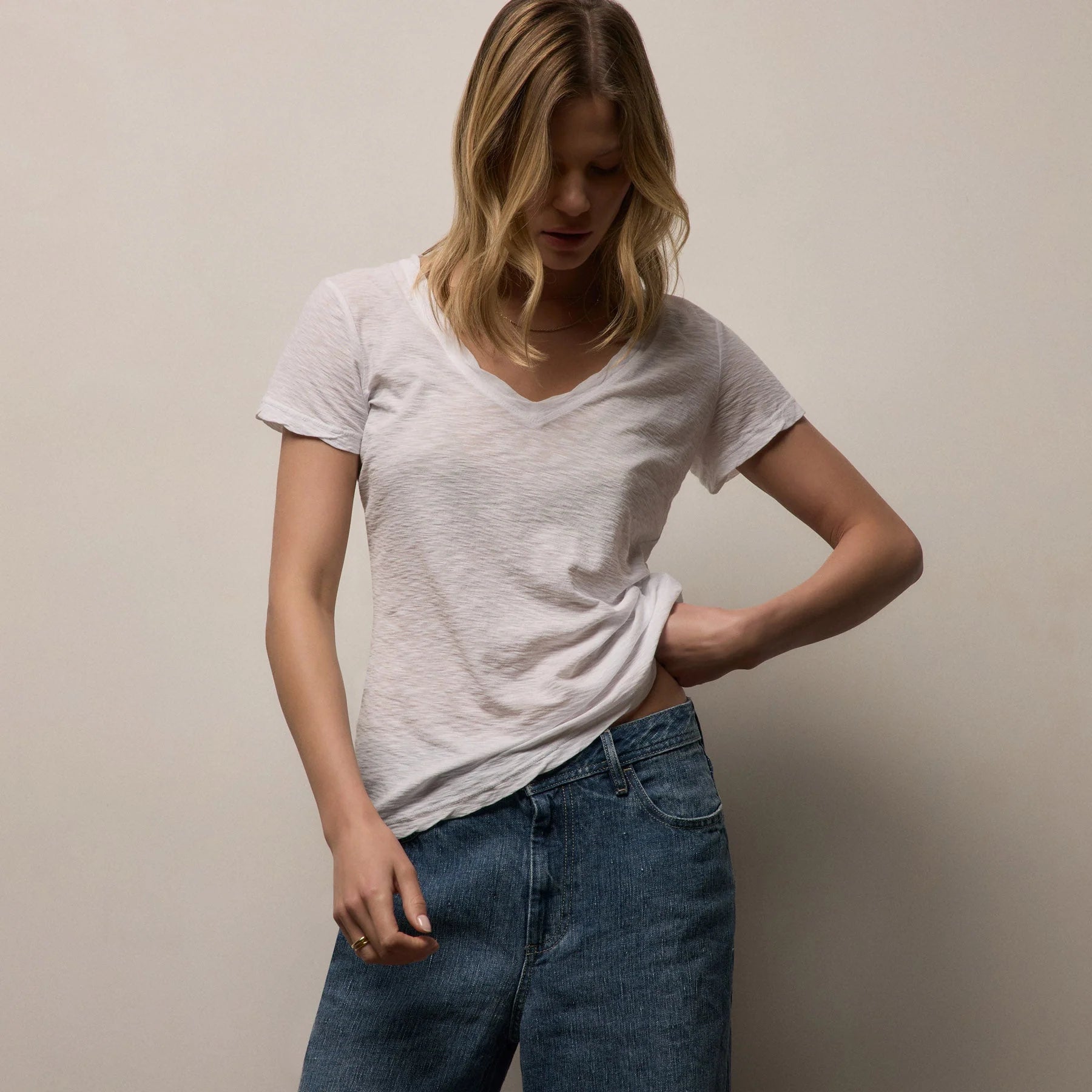 Casual Tee W/Reverse Binding