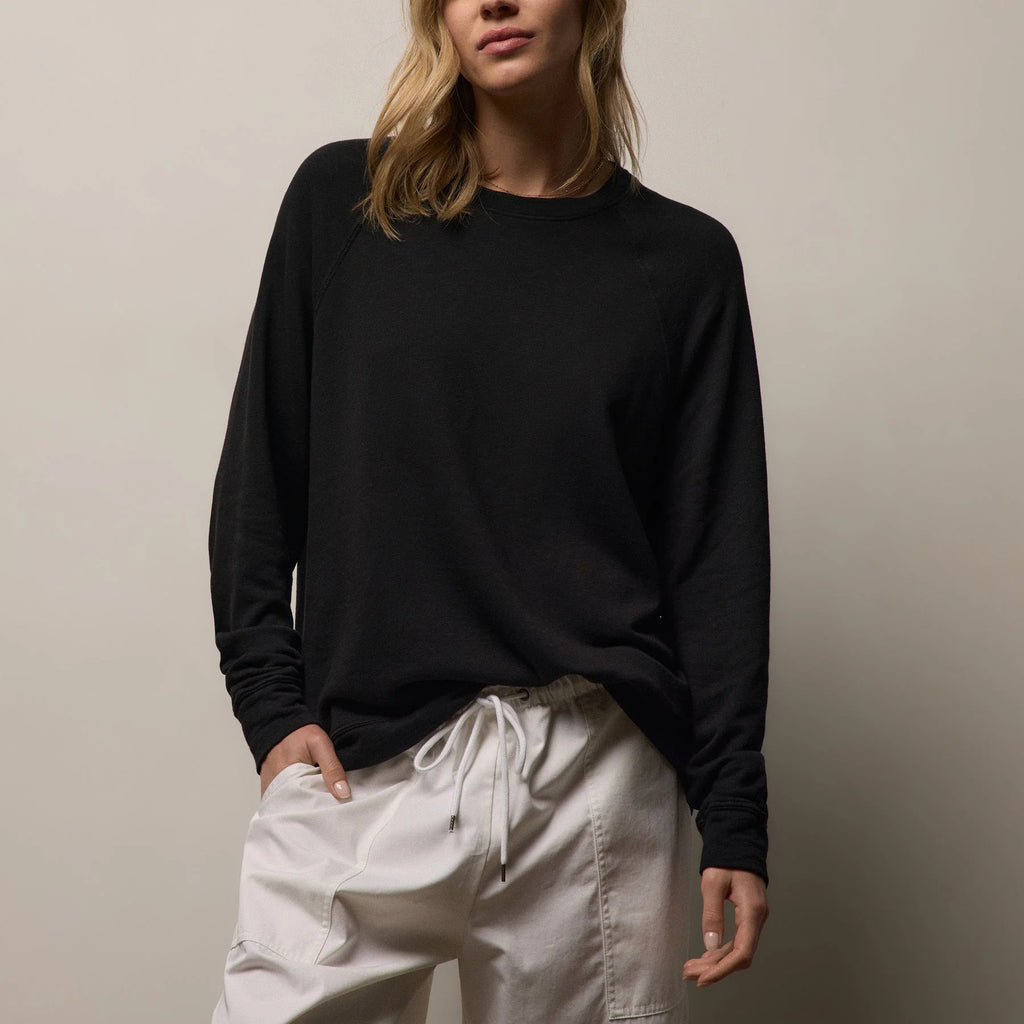 Boyfriend Raglan French Terry Relaxed Sweatshirt