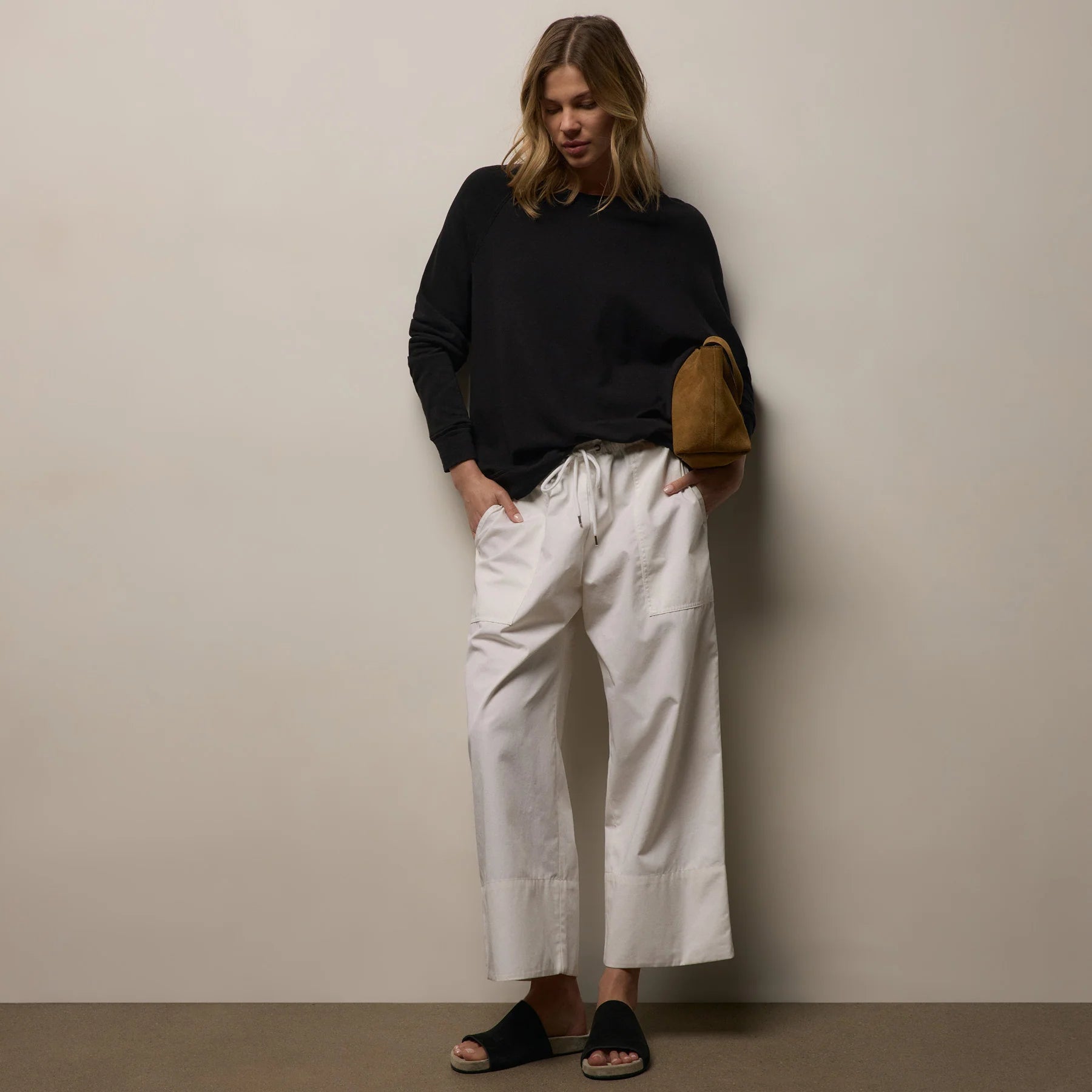 Boyfriend Raglan French Terry Relaxed Sweatshirt
