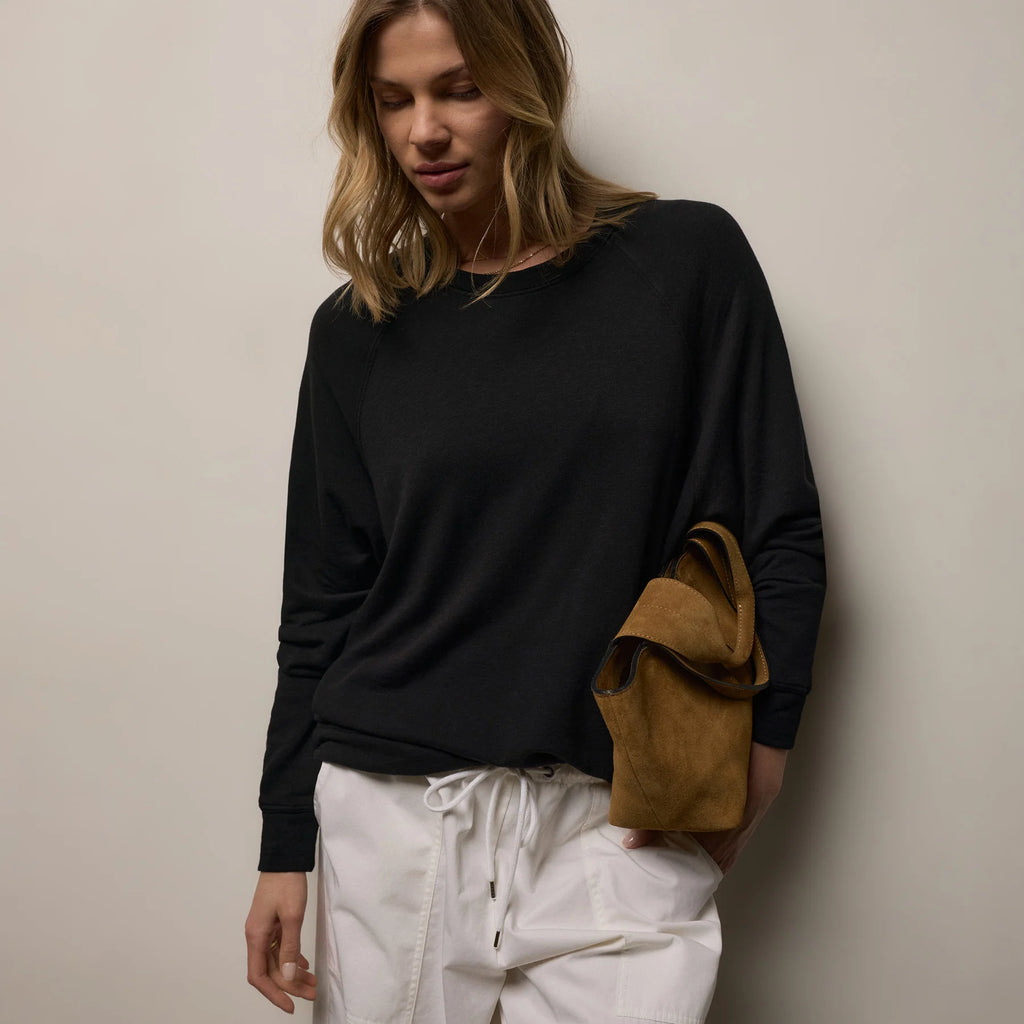 Boyfriend Raglan French Terry Relaxed Sweatshirt