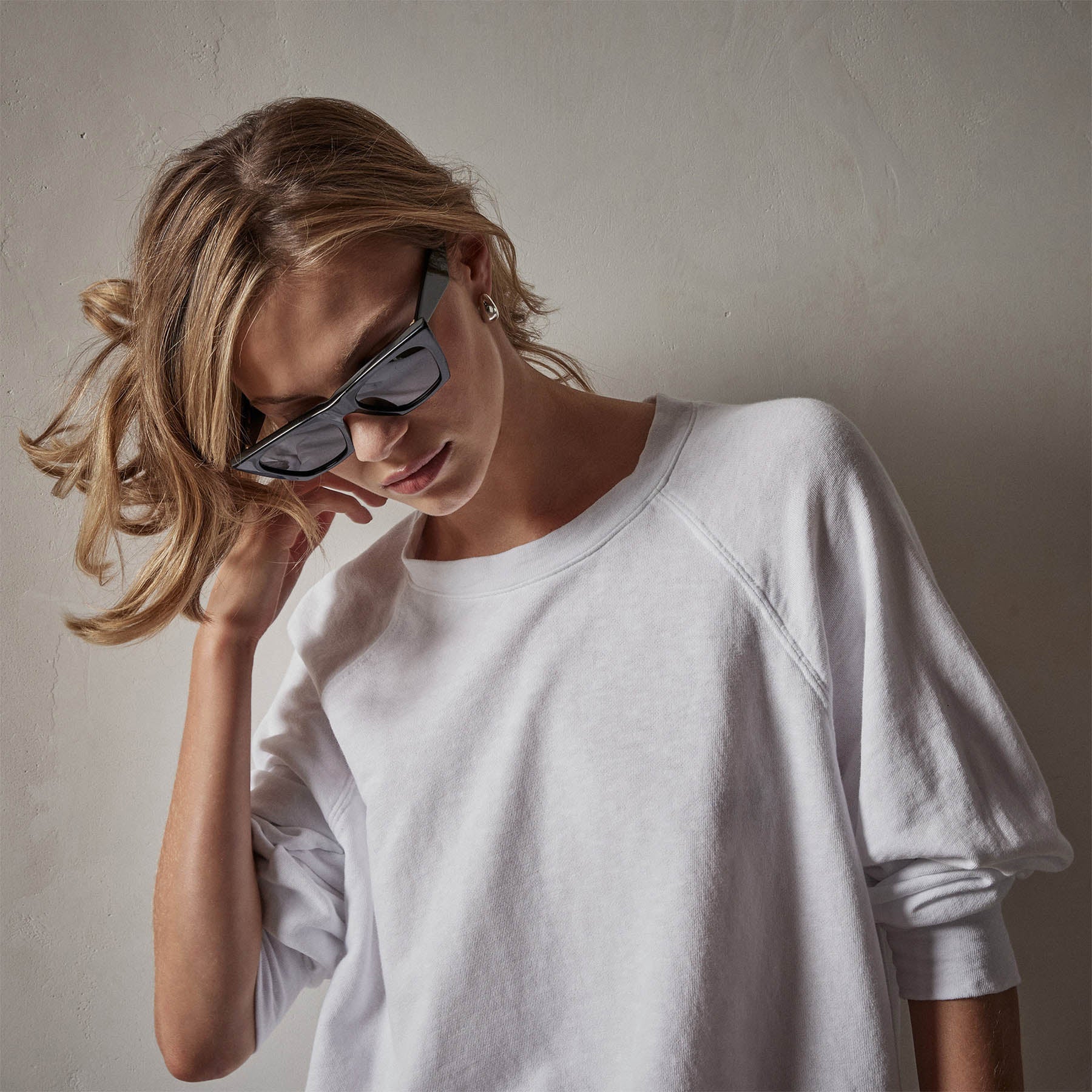 Boyfriend Raglan French Terry Relaxed Sweatshirt