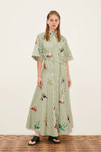 Bisou Embroidered Shirtdress