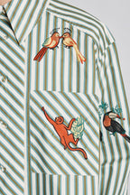Bisou Embroidered Long Sleeve Shirt