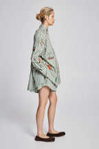 Bisou Embroidered Long Sleeve Shirt