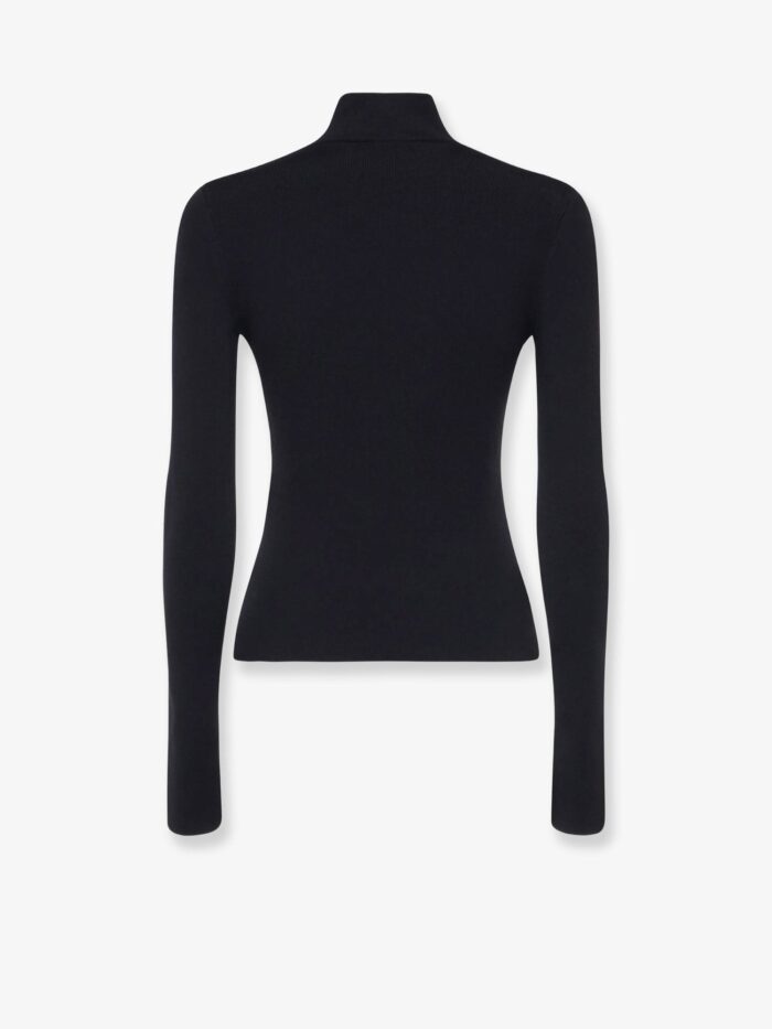 Ribbed Turtleneck Top