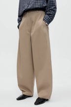 Cotton Curved Pants