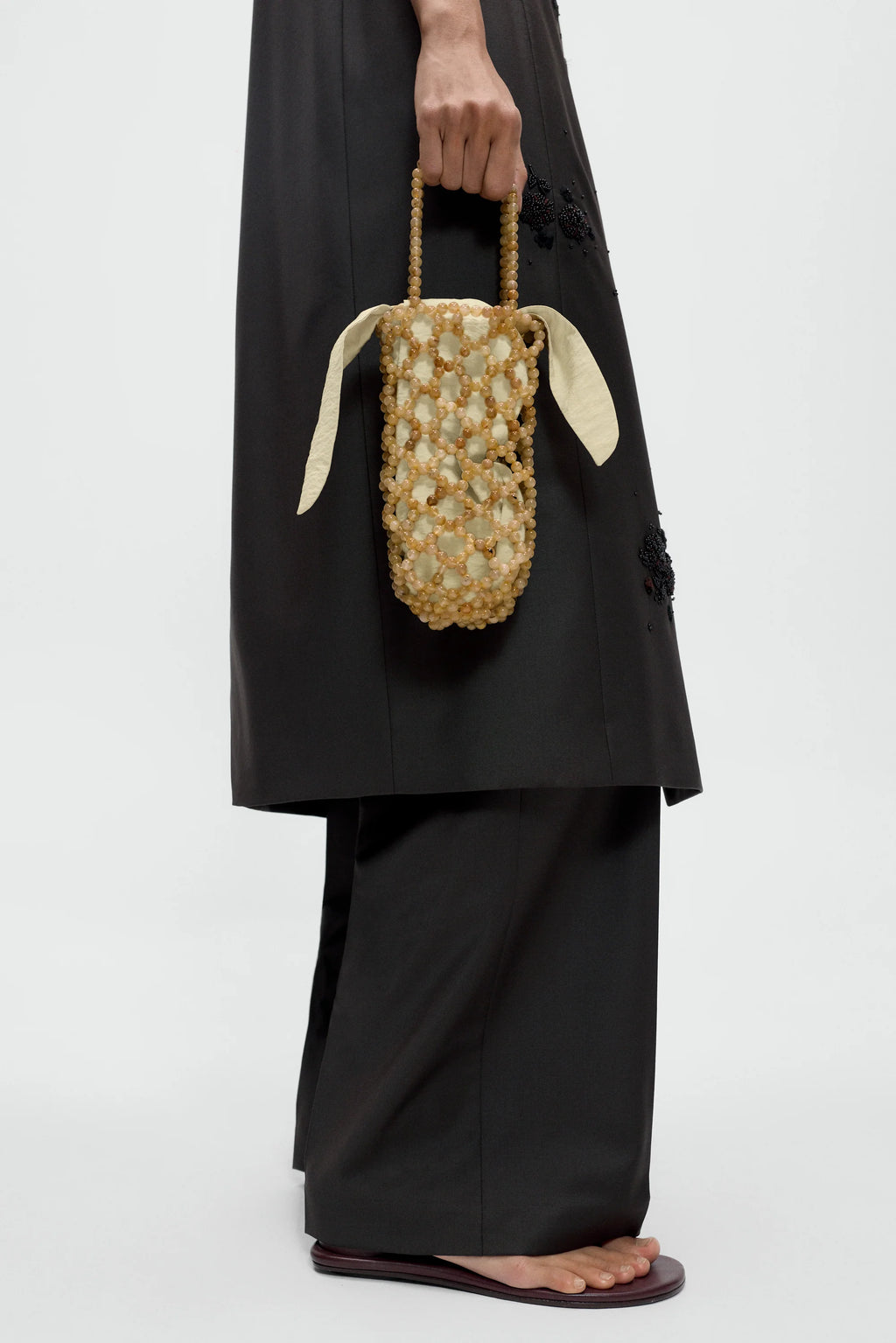 Beaded Bag Jaspe Miel