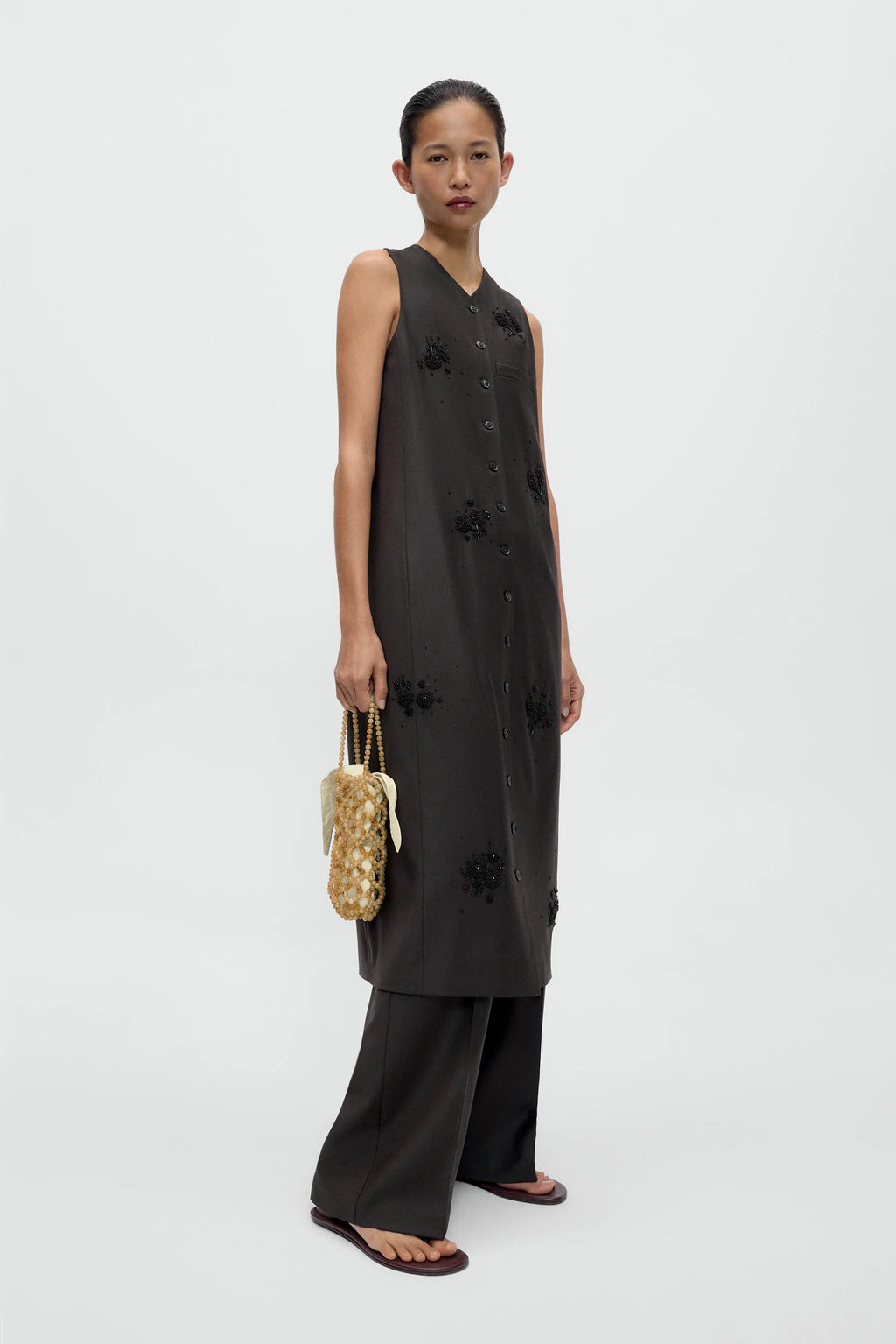Beaded Bag Jaspe Miel