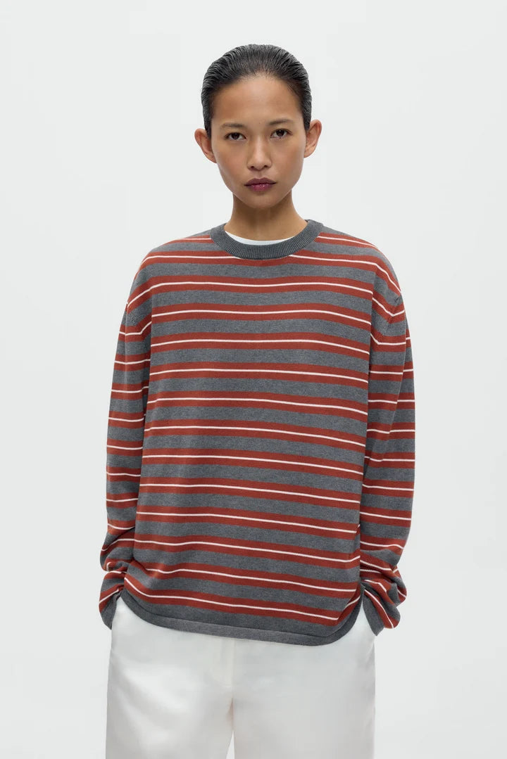 Organic Cotton Striped LS Tee