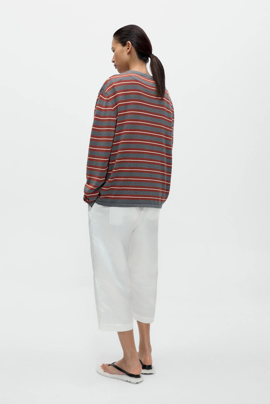 Organic Cotton Striped LS Tee