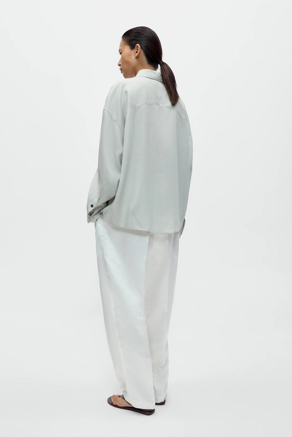 Pinstriped Oversized Shirt