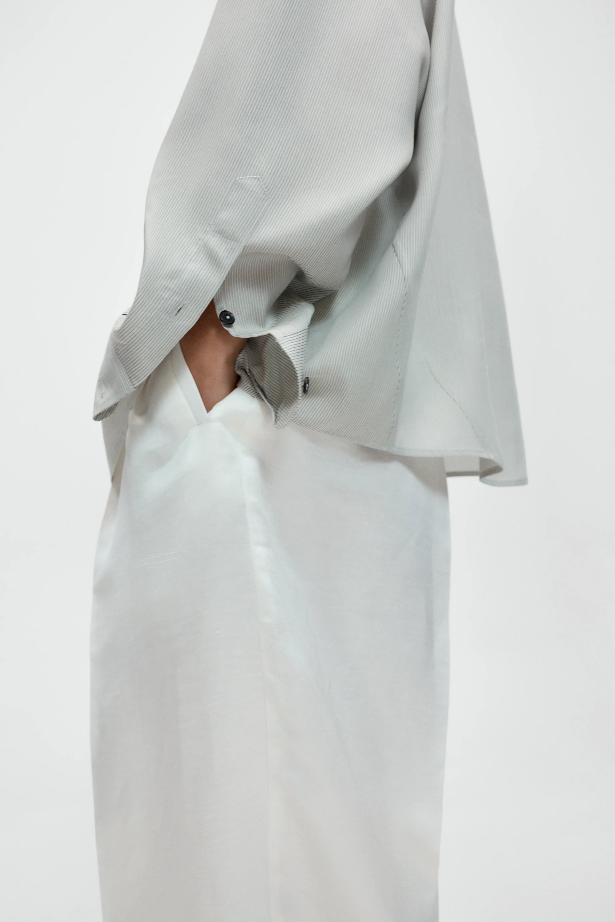 Pinstriped Oversized Shirt