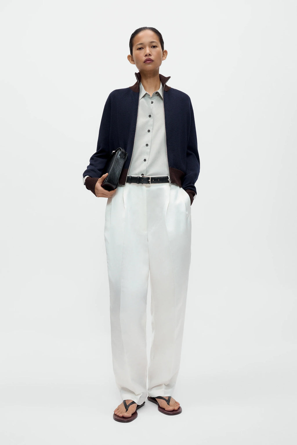 Satin Barrel Pants