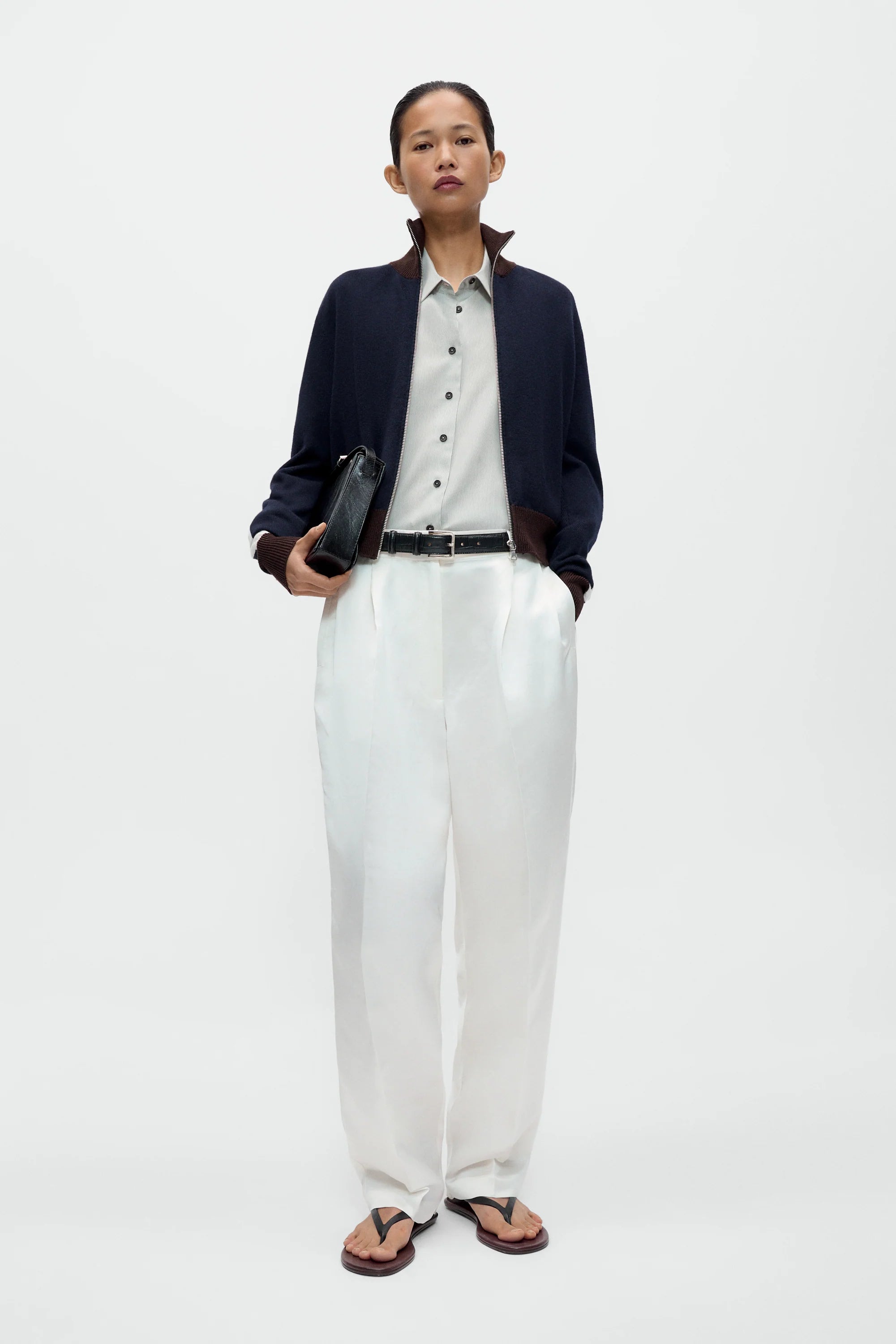 Satin Barrel Pants