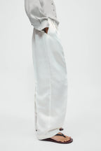 Satin Barrel Pants