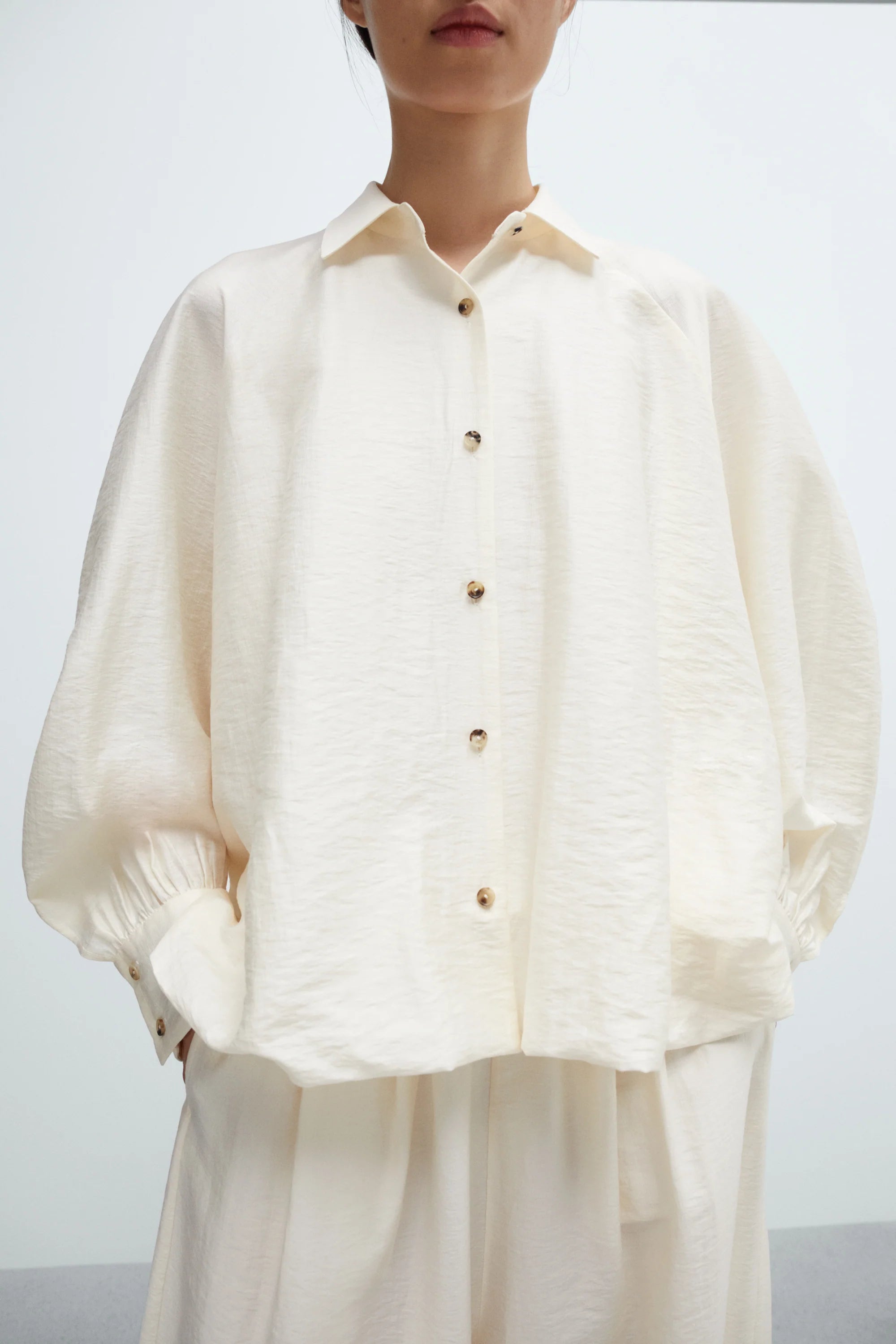 Balloon Shirt Marfil