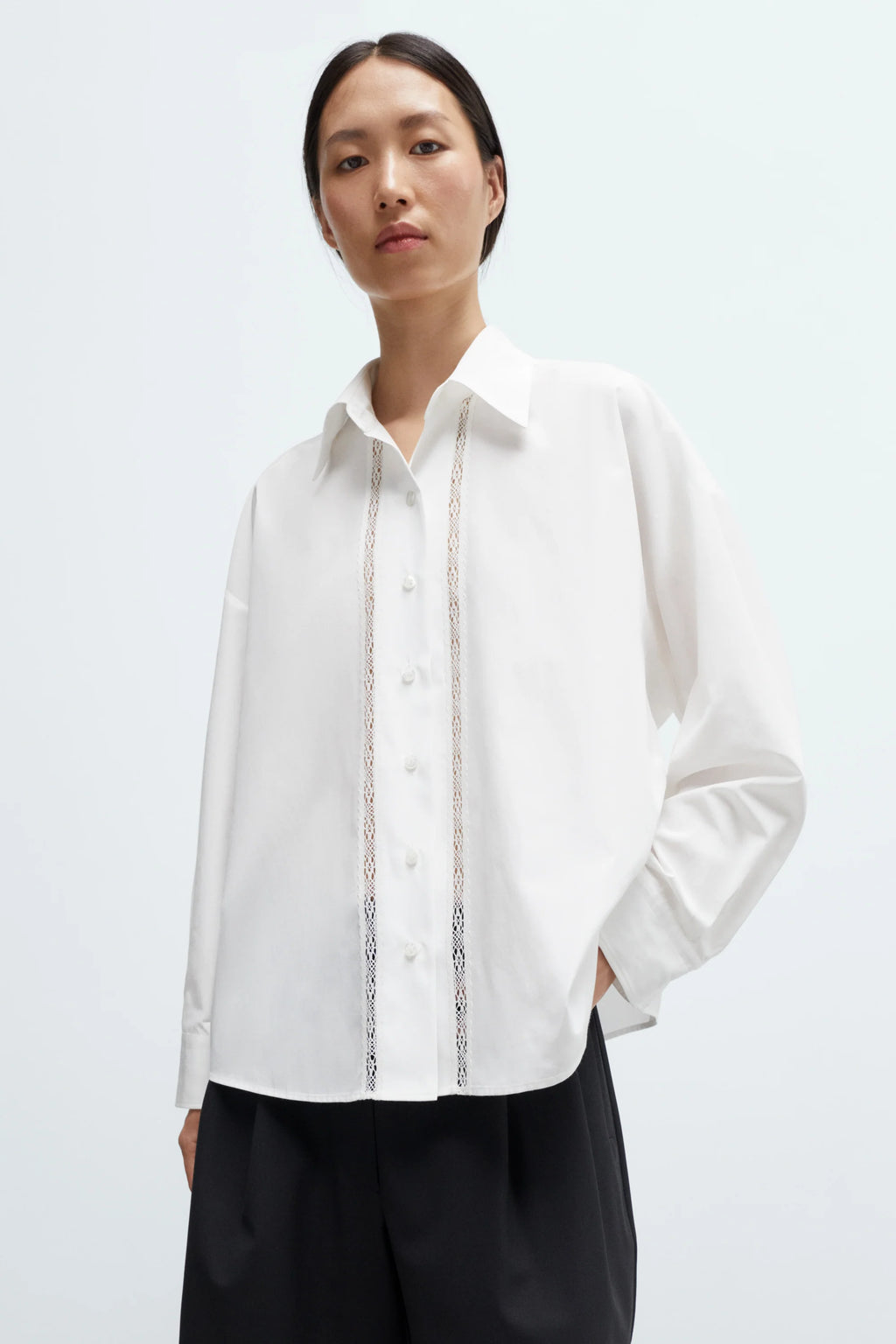 Lace Shirt Cream