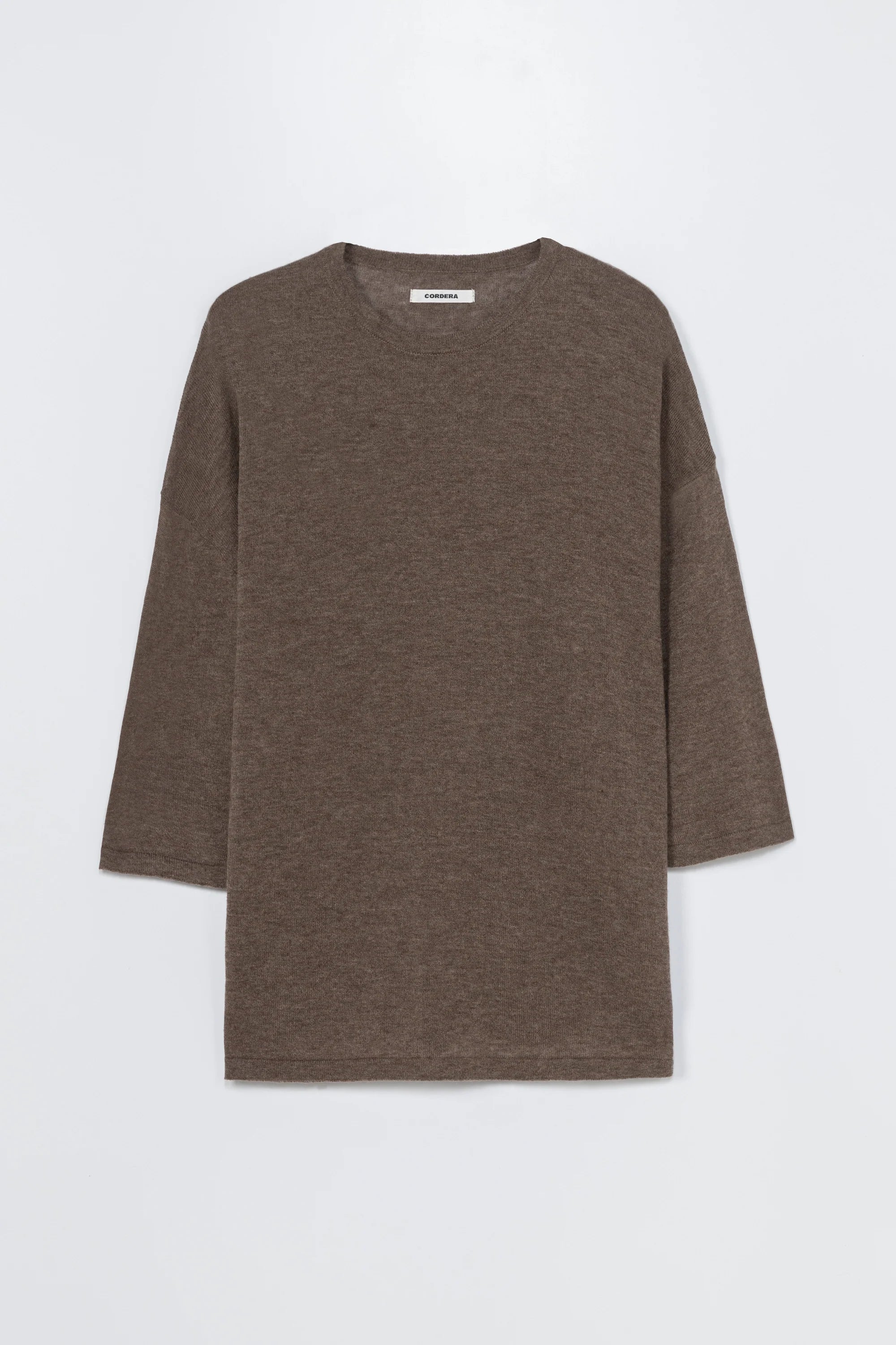 Merino Wool Oversized T-Shirt Taupe