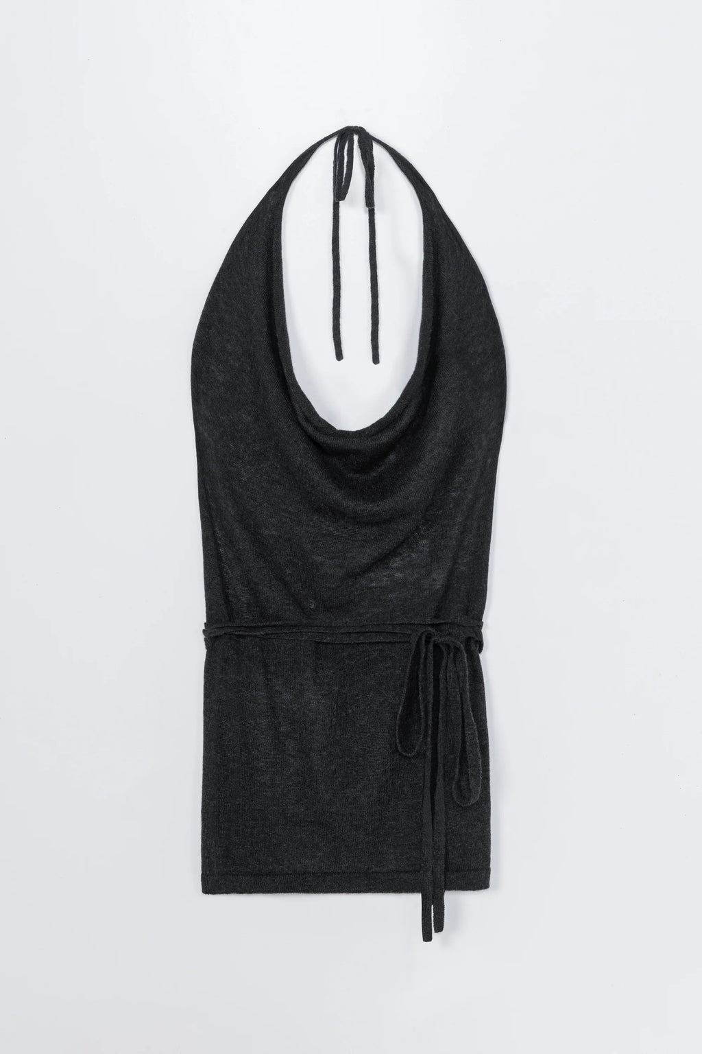 Merino Wool Tie Top Anthracite