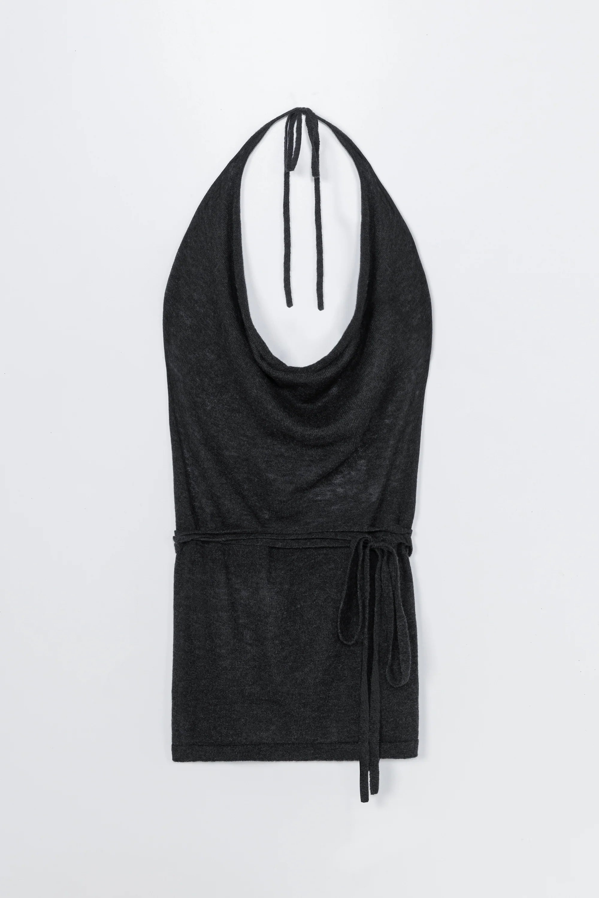 Merino Wool Tie Top Anthracite