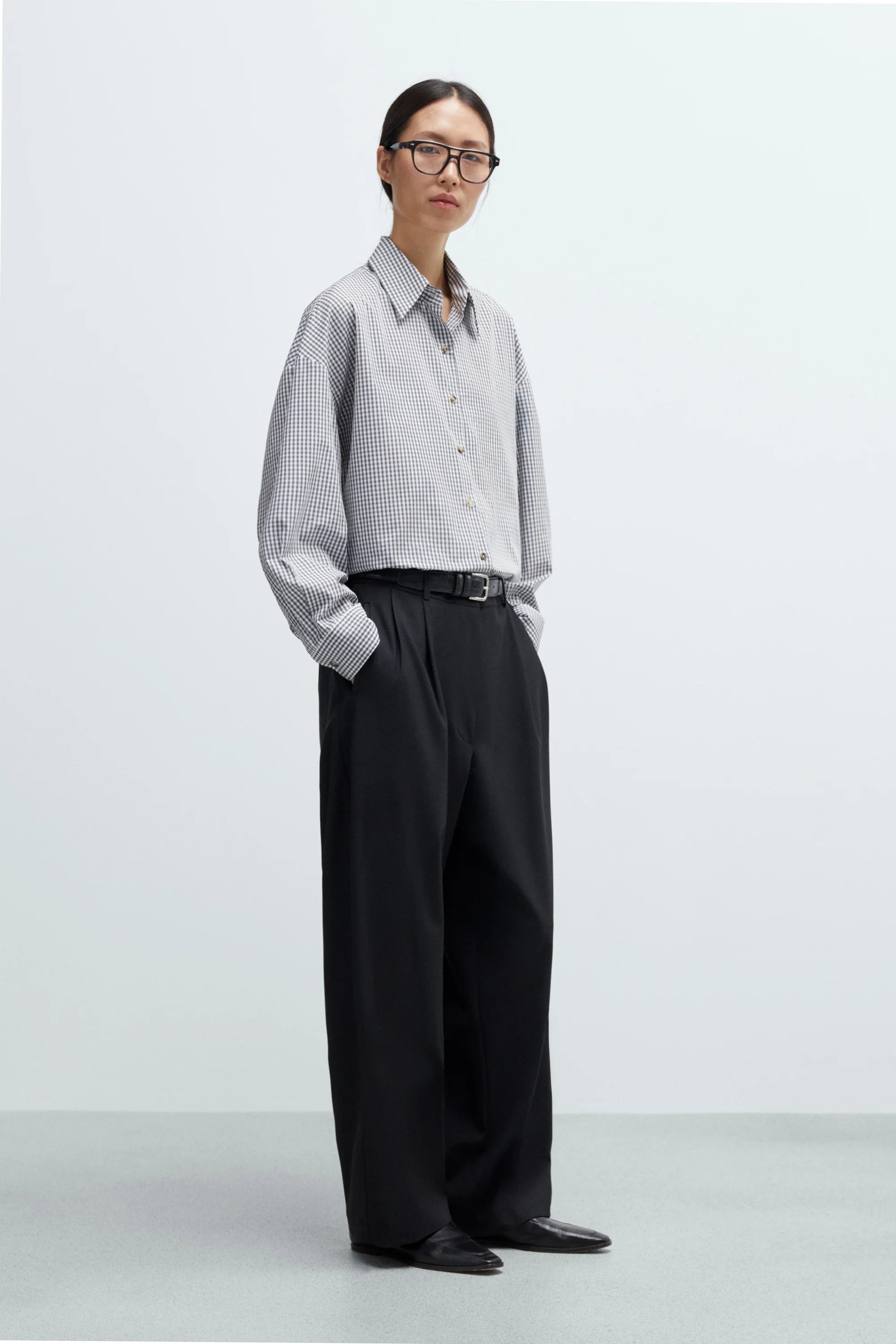 Tailored Masculine Pants Black