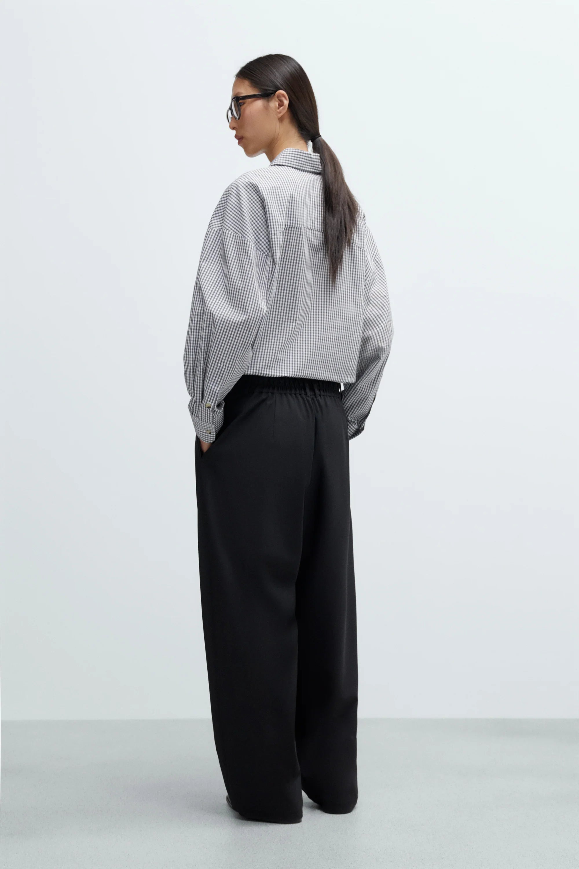 Tailored Masculine Pants Black