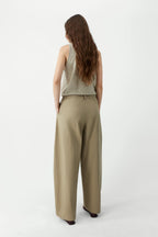 Cotton Curved Pants