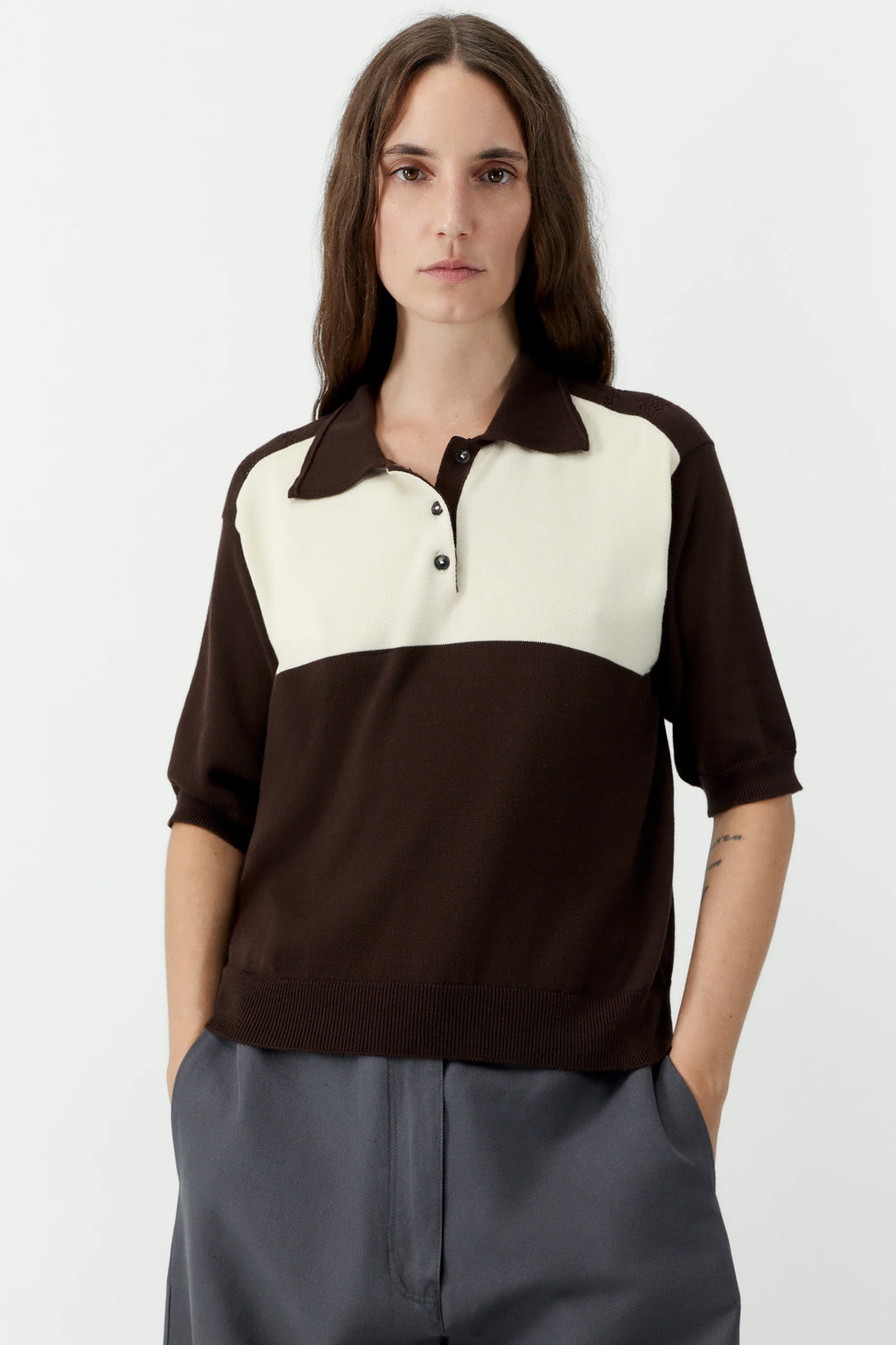 Organic Cotton Colorblock Polo