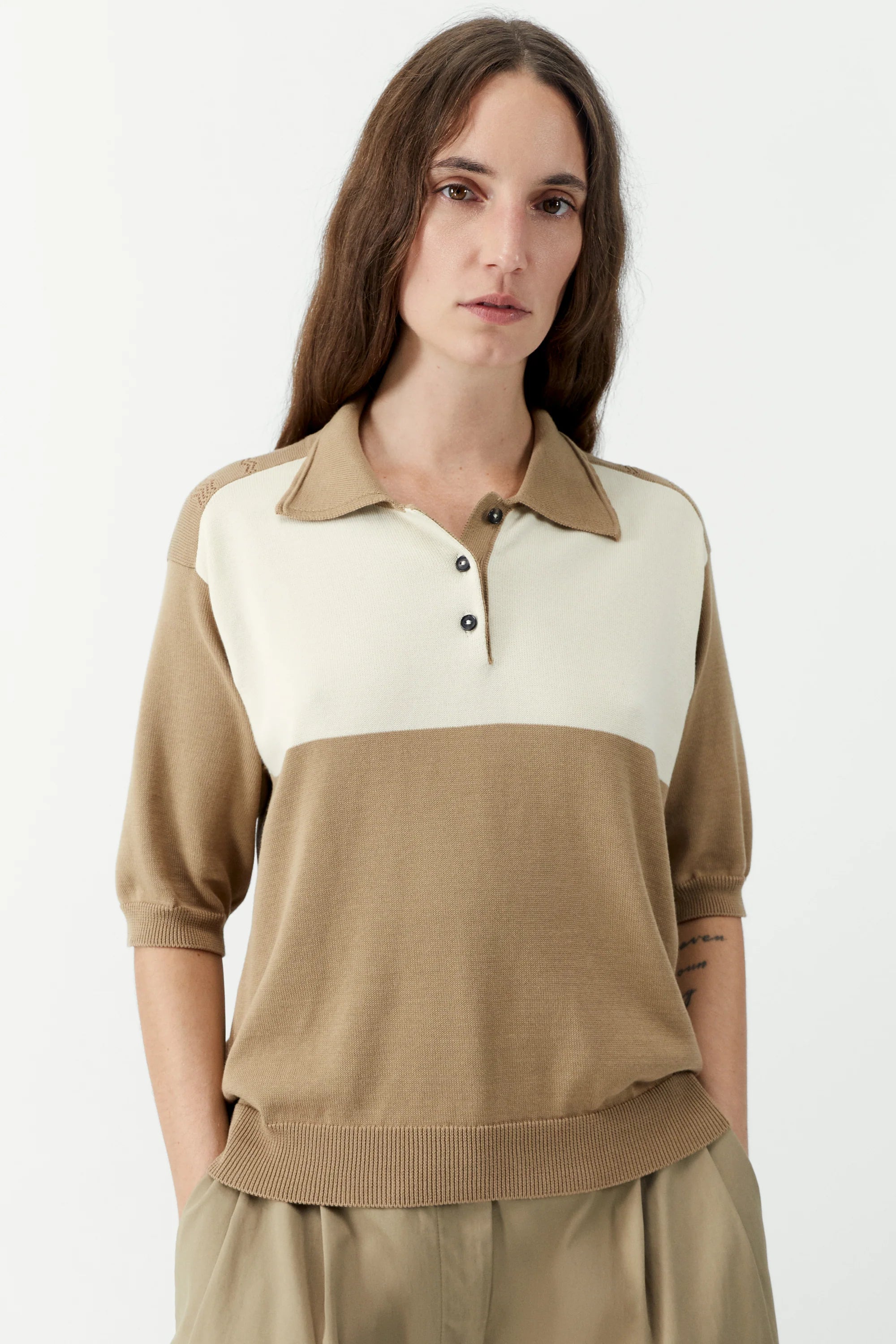 Organic Cotton Colorblock Polo