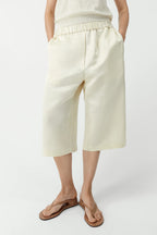 Satin Capri Pants