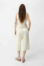 Satin Capri Pants