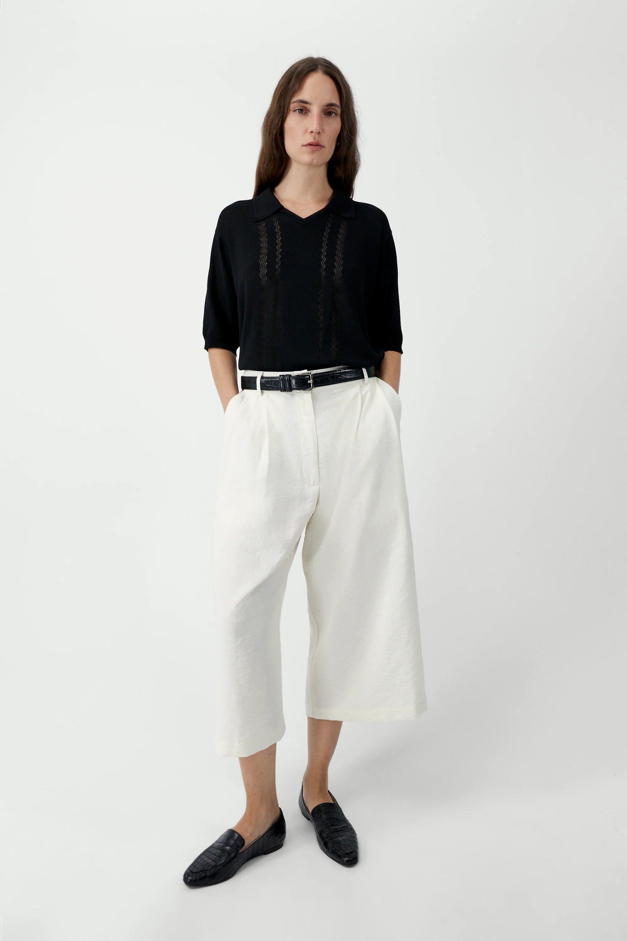 Silk Capri Pants
