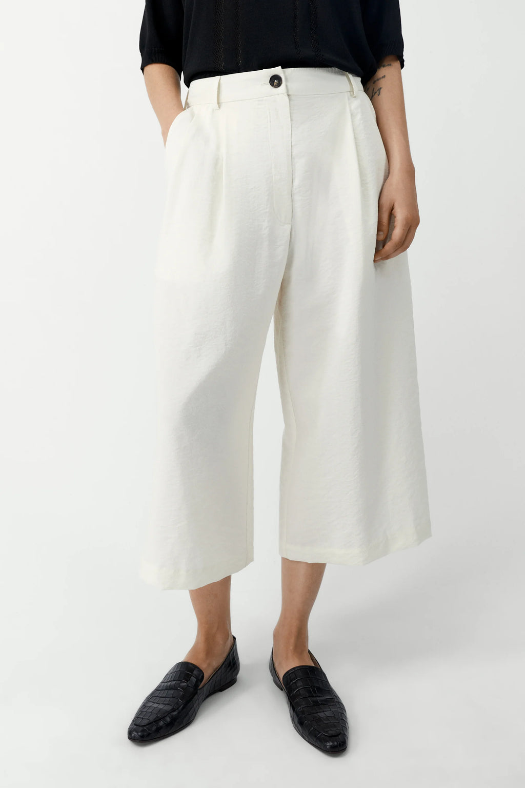 Silk Capri Pants