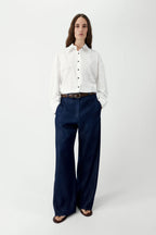 Denim Straight Pants Indigo