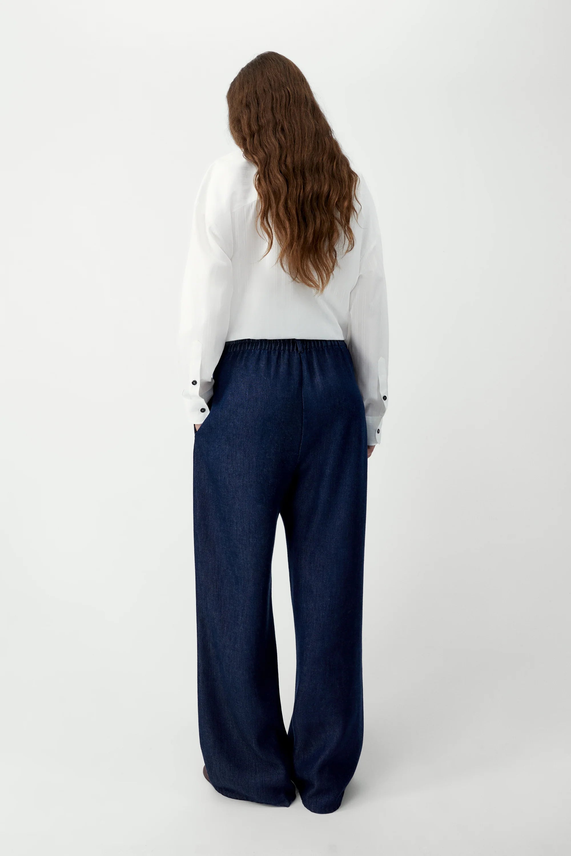 Denim Straight Pants Indigo