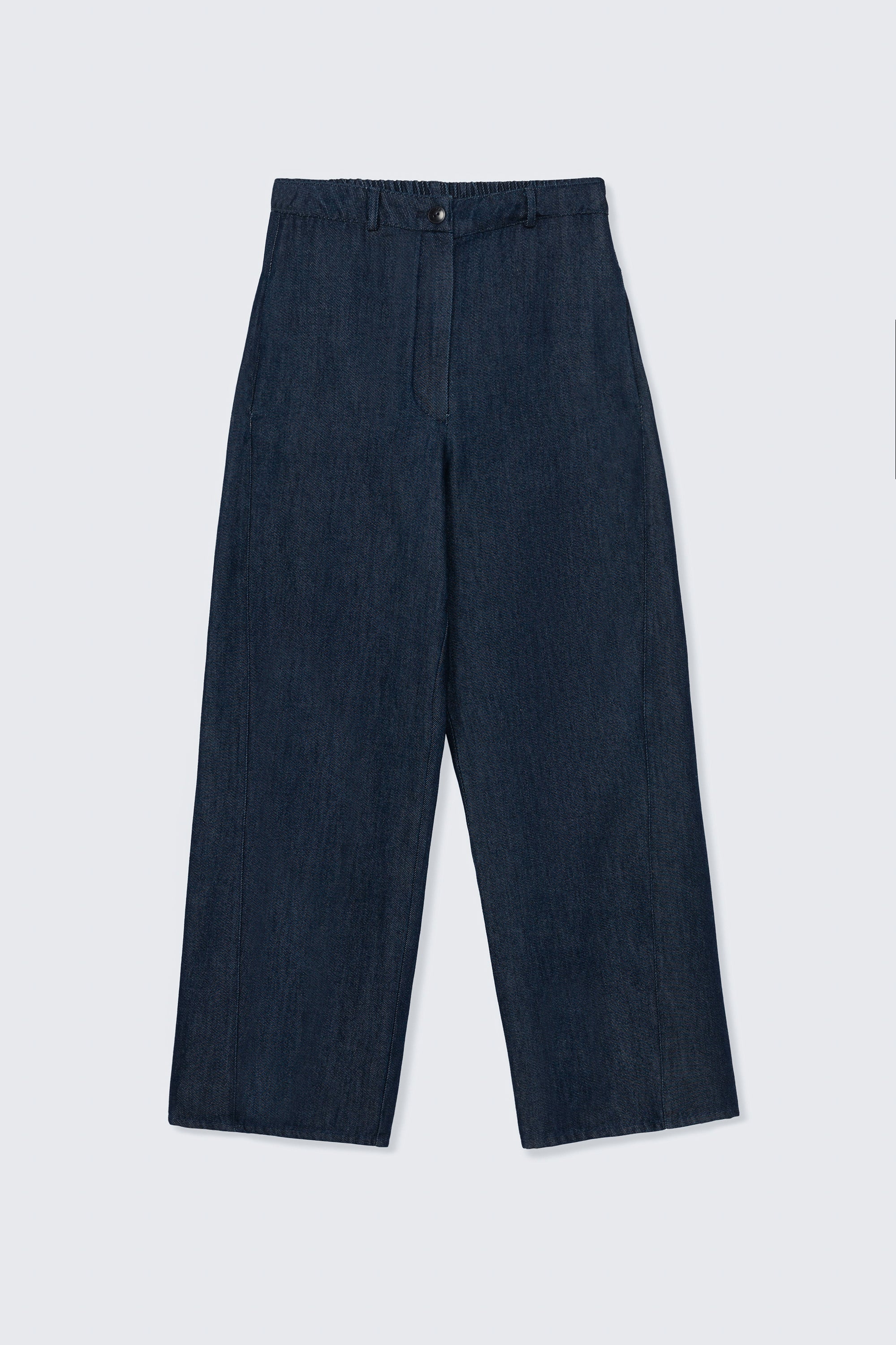 Denim Straight Pants Indigo