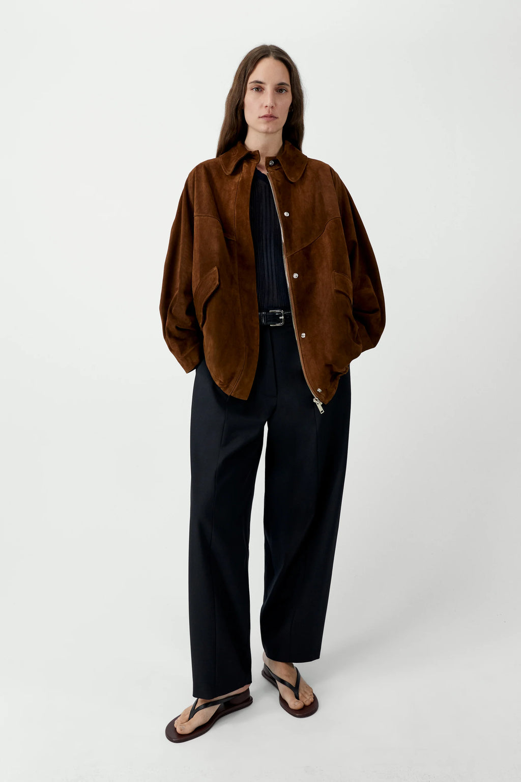 Suede Batwing Jacket
