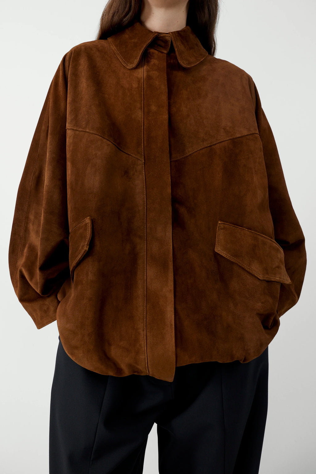 Suede Batwing Jacket