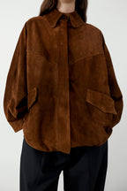 Suede Batwing Jacket