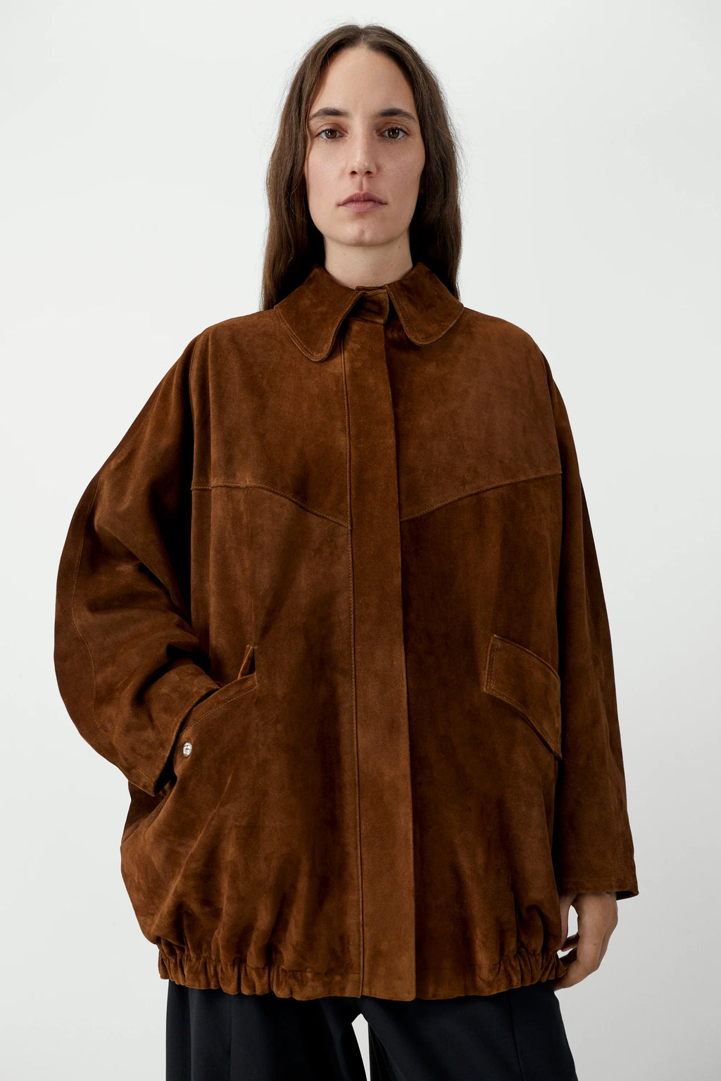 Suede Batwing Jacket