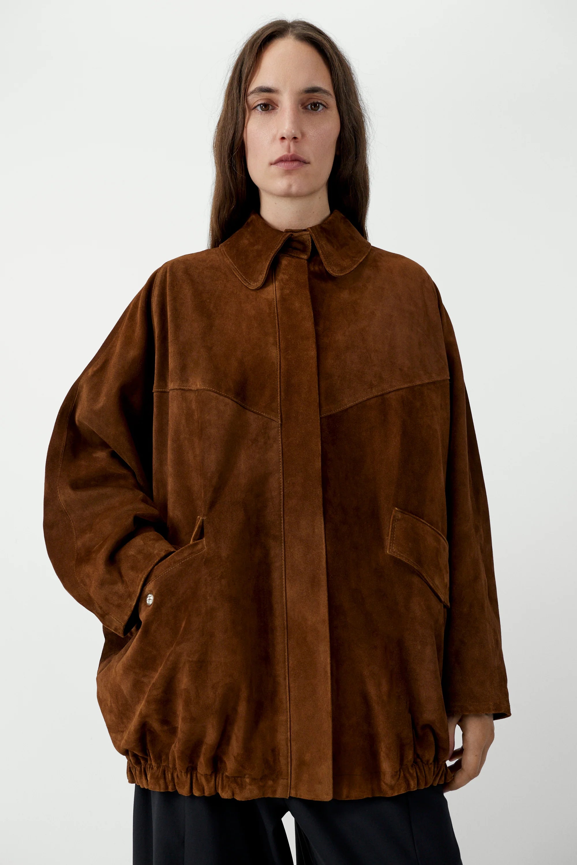 Suede Batwing Jacket