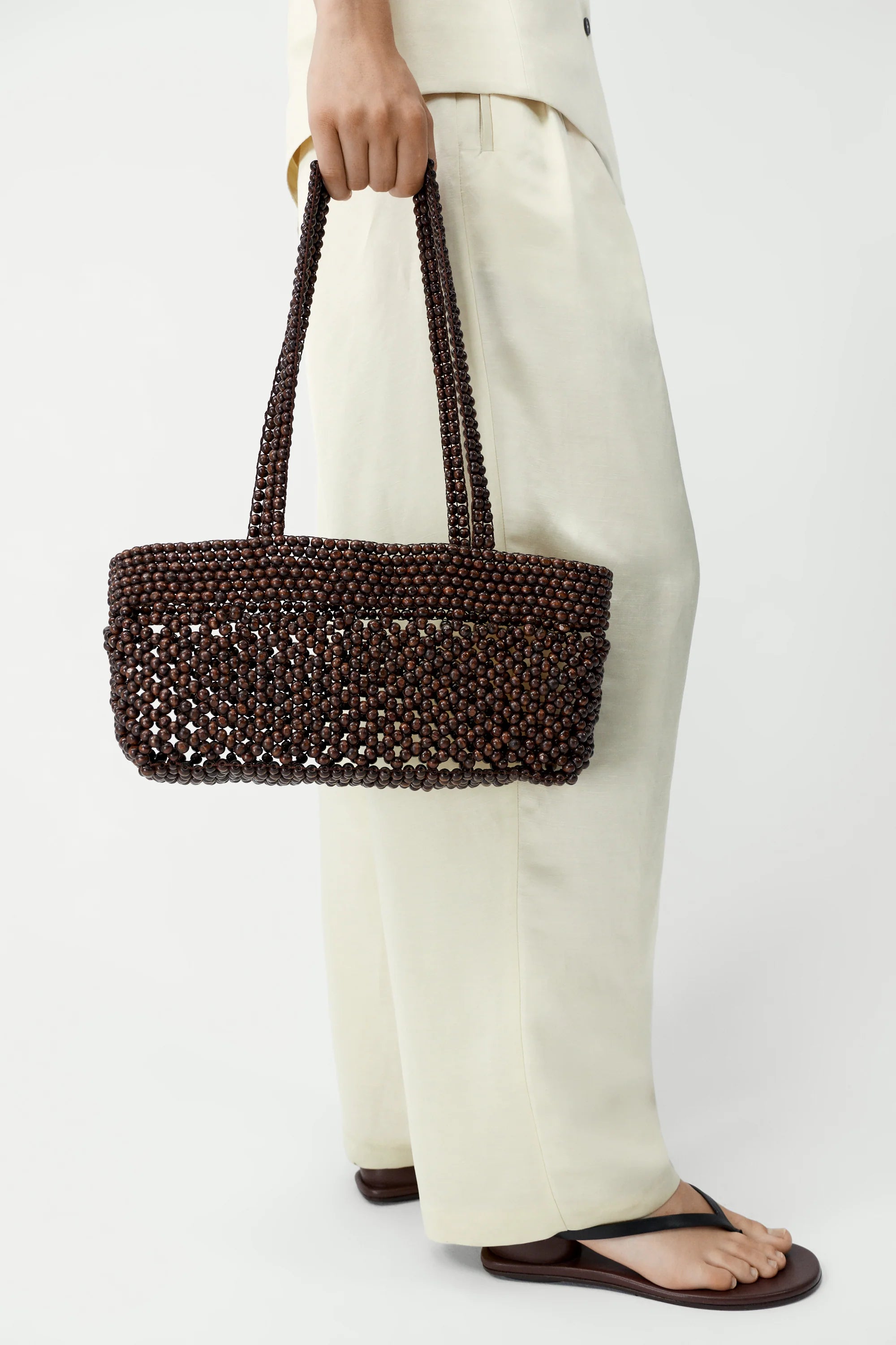 Wooden Beads Mini Bag