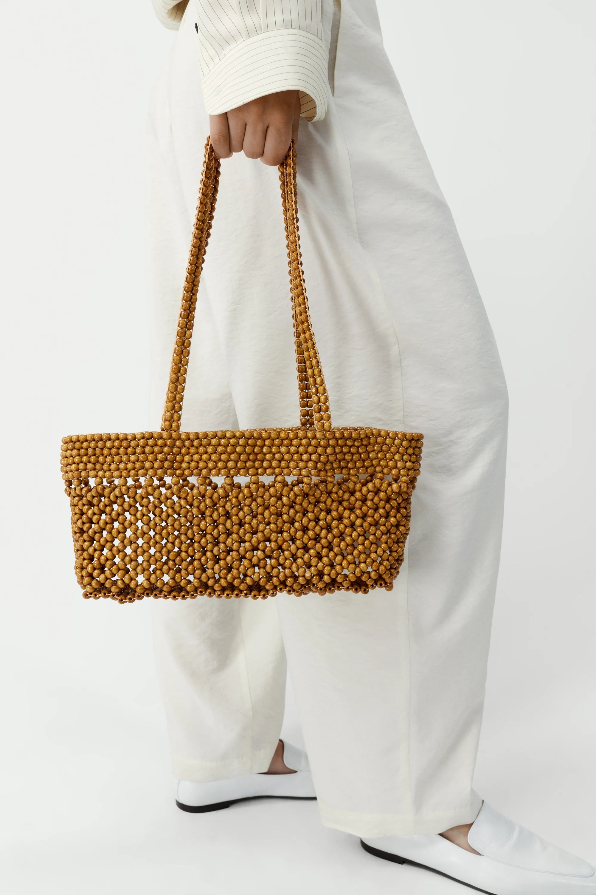 Wooden Beads Mini Bag