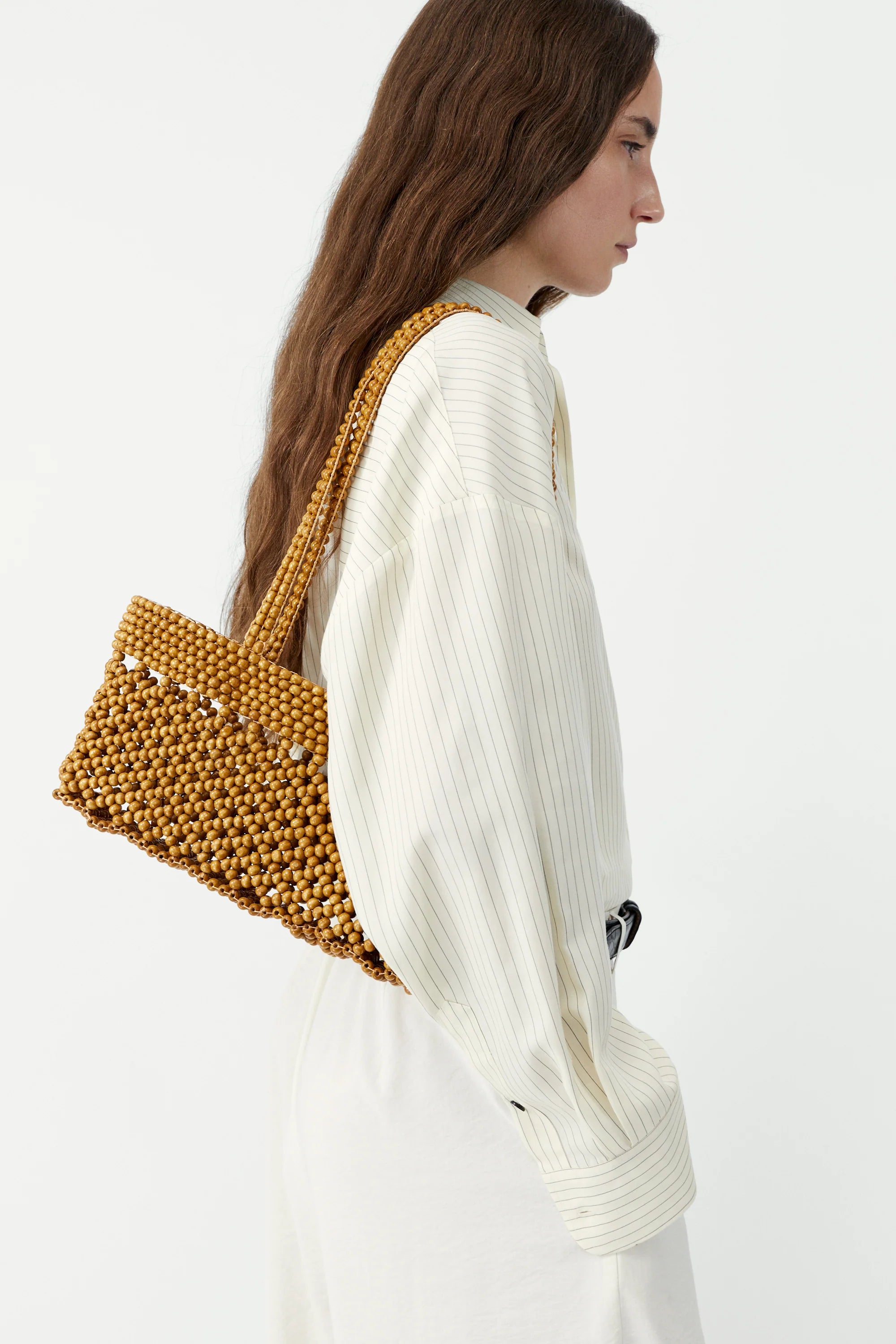 Wooden Beads Mini Bag